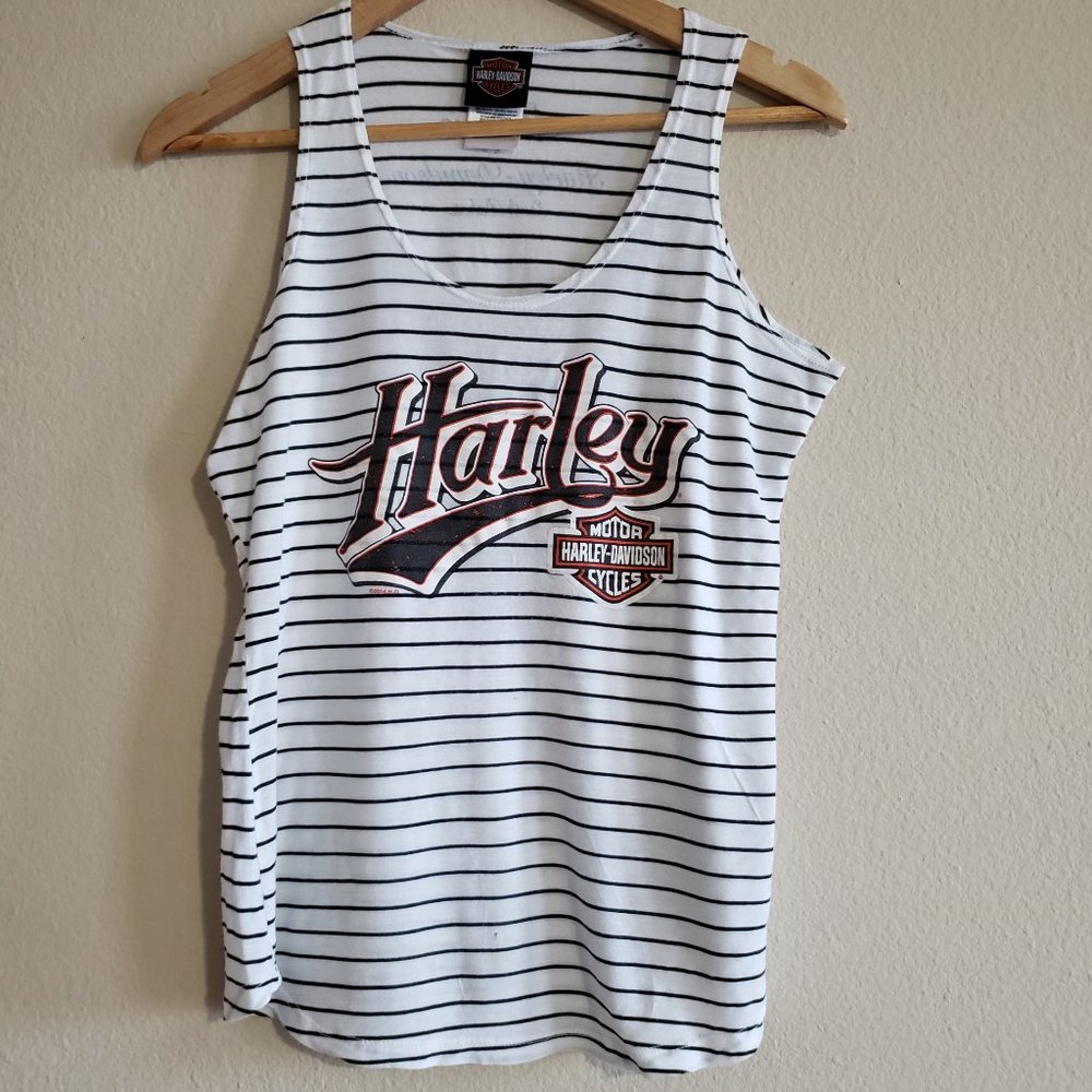 Harley Davidson stripe Tank Top Size L